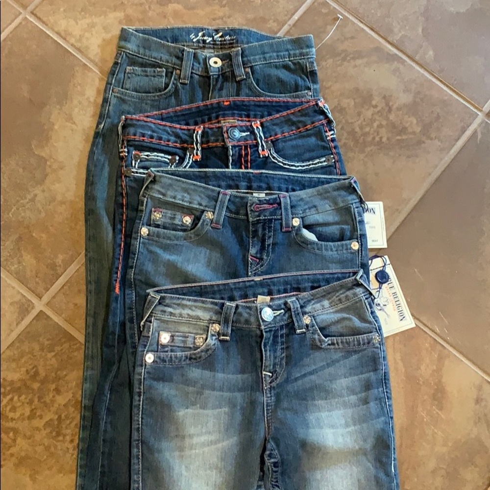 Lot of designer jeans